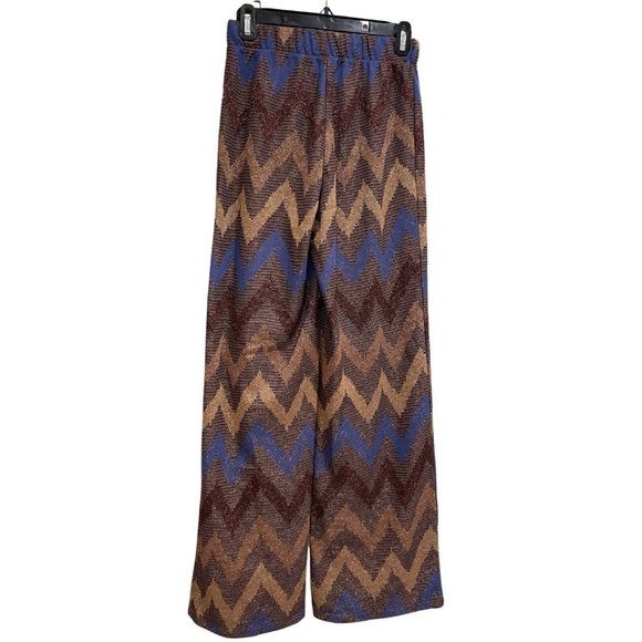 Sophie & Me Amsterdam Pants XS/S Wide Leg Glitter Stretch - Picture 2 of 9